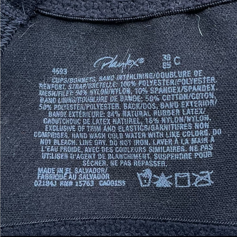 ✨Playtex 18 Hour Ultimate Shoulder Comfort Black Bra - #4693- Size 38C - EUC - Picture 4 of 5